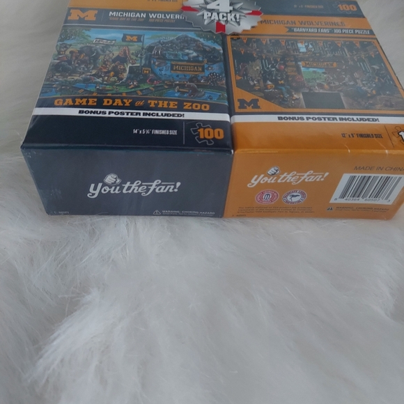 Michigan Wolverines 4 pack 100 piece puzzles - Picture 3 of 5